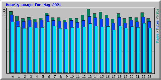 Hourly usage for May 2021
