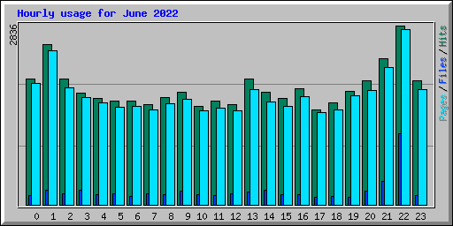 Hourly usage for June 2022