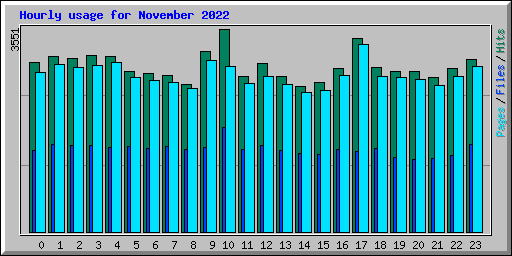 Hourly usage for November 2022