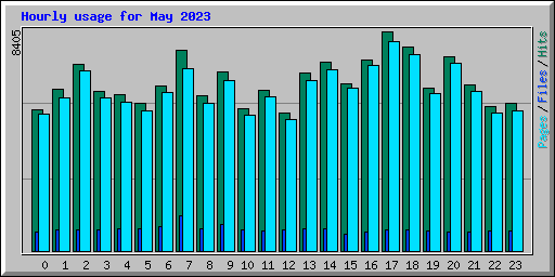 Hourly usage for May 2023