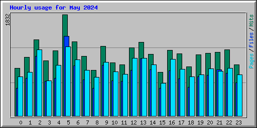 Hourly usage for May 2024