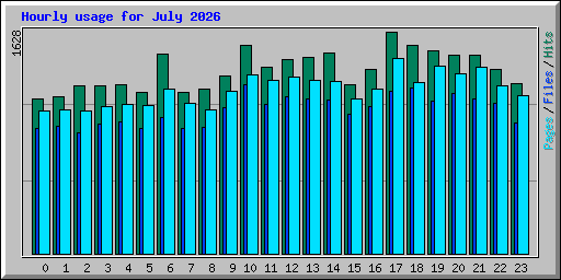 Hourly usage for July 2026
