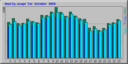 Hourly usage for October 2026
